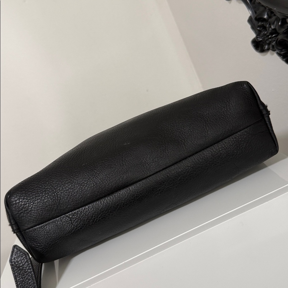 MADEWELL ZIP TOP Transport Black Leather Tote Bag with Detachable Strap 🎀🎀🎀 - Picture 7 of 13